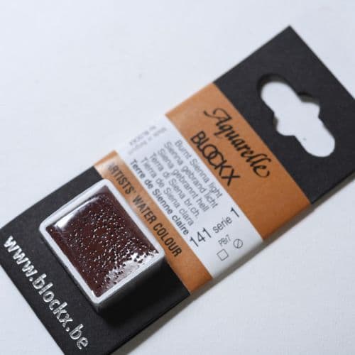 141 Burnt Sienna Light Blockx Watercolour Half Pan. 10% off (Discount applied at checkout).
