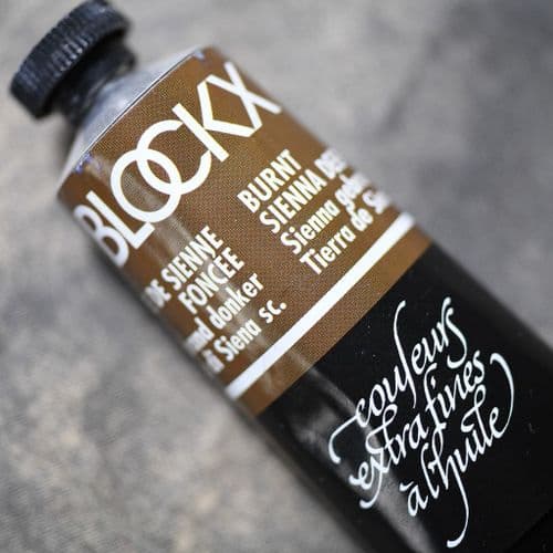 143 Burnt Sienna Deep Blockx Oil Colour, 35ml tube.