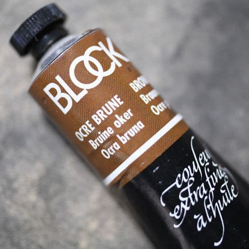145 Brown Ochre Blockx Oil Colour, 35ml tube.