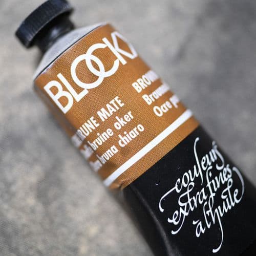 146  Brown Ochre Light Blockx Oil Colour, 35ml tube.
