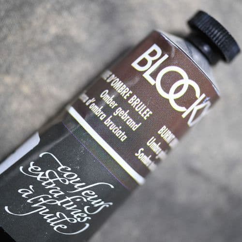 148 Burnt Umber Blockx Oil Colour, 200ml tube.