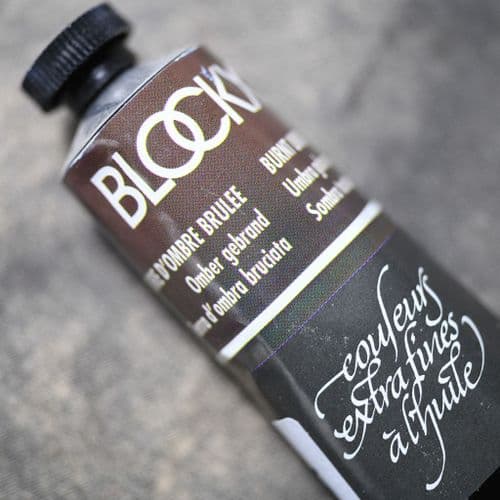 148 Burnt Umber Blockx Oil Colour, 35ml tube.