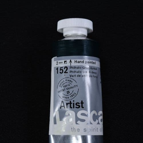 152 Phthalo Green Deep, Lascaux Artists' Acrylic, 45ml tube
