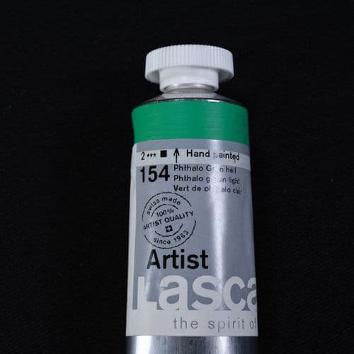 154 Phthalo Green Light, Lascaux Artists' Acrylic, 45ml tube