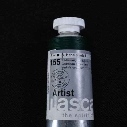 155 Cadmium Green Deep, Lascaux Artists' Acrylic, 45ml tube