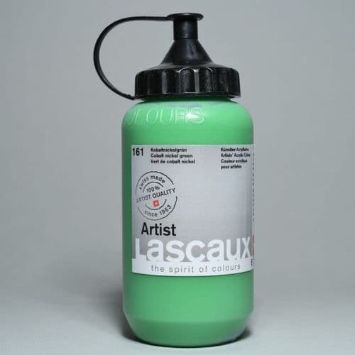 161 Cobalt Nickel Green. Lascaux Artists' Acrylic, 390ml plastic container