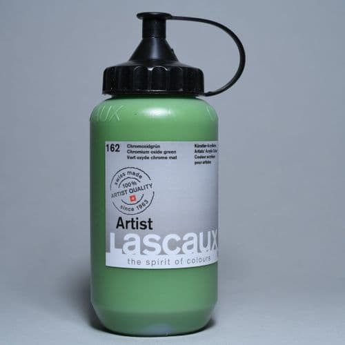 162 Chrome Oxide Green. Lascaux Artists' Acrylic, 390ml bottle