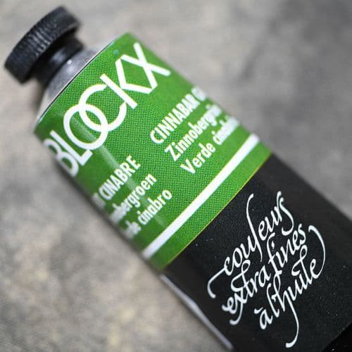 163 Cinnabar Green Blockx Oil Colour, 35ml tube.