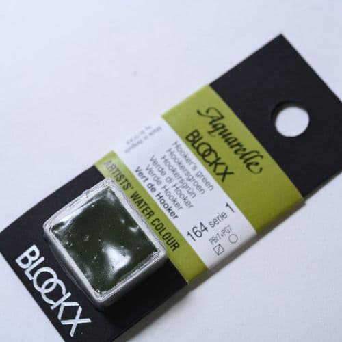 164 Hookers Green Blockx Watercolour Half Pan.