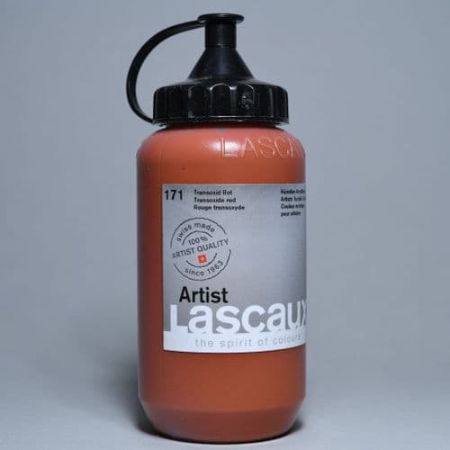 171 Transoxide Red. Lascaux Artists' Acrylic , 390ml plastic container
