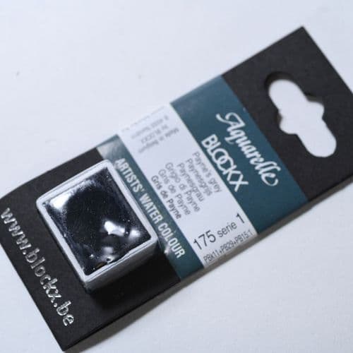 175 Paynes Grey Blockx Watercolour Half Pan.