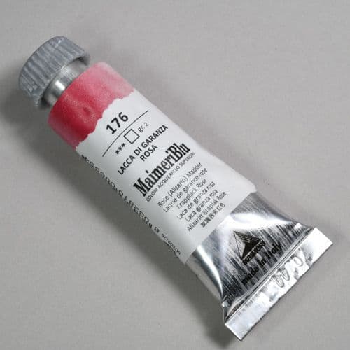 176 Rose (Alizarin) Madder Maimeri Blu Watercolor, 12ml tube. 20% 0ff (Discount applied at checkout)