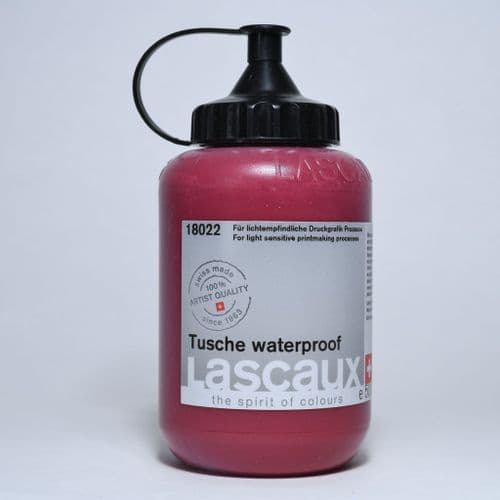 18022 Tusche Waterproof. Lascaux, 500ml plastic container