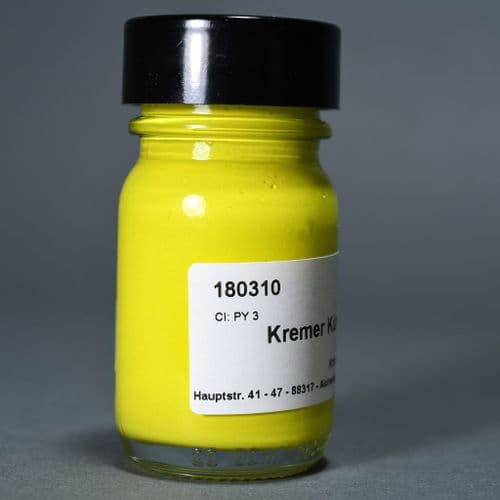 180310 Lemon Yellow Kremer Shellac Ink, 30ml jar
