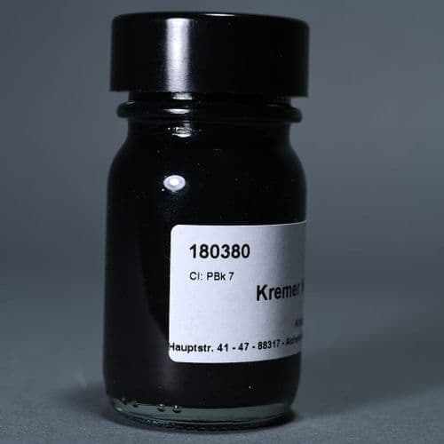 180380 Black Kremer Shellac Ink, 30ml jar
