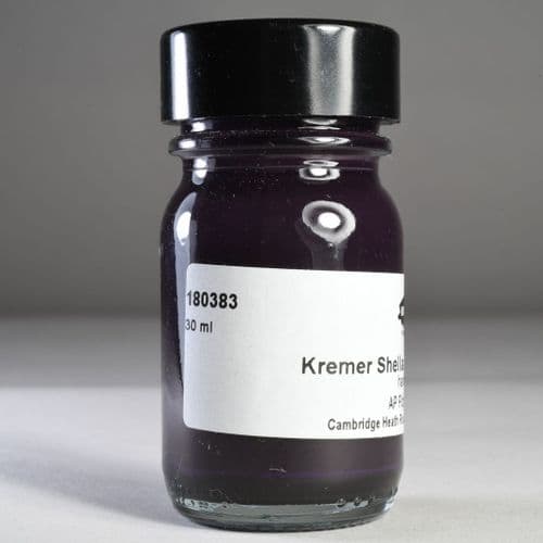180383 Violet Black Kremer Shellac Ink, 30ml jar