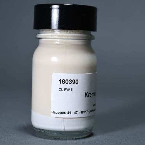 180390 White Kremer Shellac Ink, 30ml jar