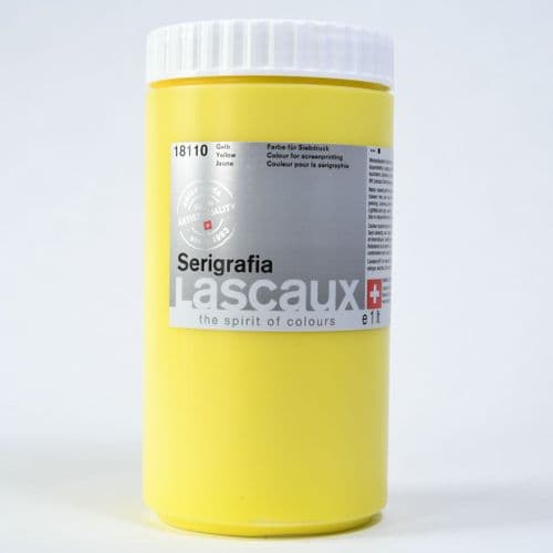 18110 Yellow Serigrafia. Lascaux, 1lt plastic container
