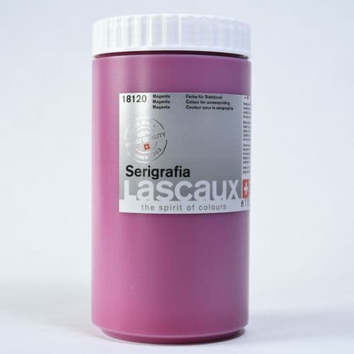 18120 Magenta Serigrafia. Lascaux, 1lt plastic container