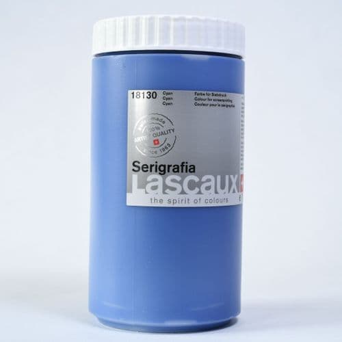 18130 Cyan Serigrafia. Lascaux, 1lt plastic container