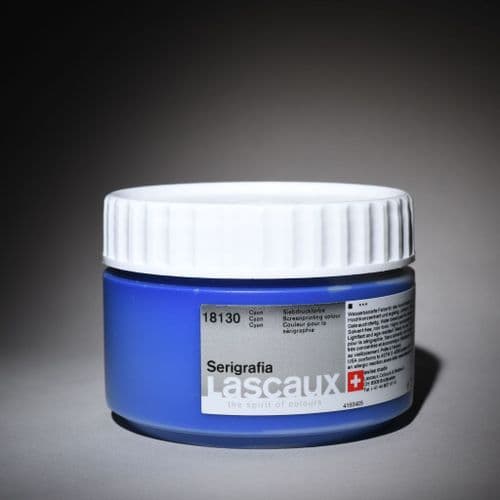 18130 Cyan Serigrafia. Lascaux, 250ml plastic container