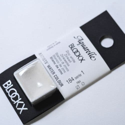 184 Zinc White Blockx Watercolour Half Pan.