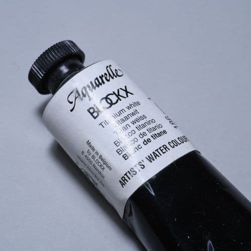 186 Titanium White Blockx Watercolour Tube 35ml.