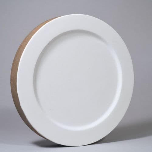 18cm diameter tonda, GESSO, Icone & Legno prepared circular panel with raised edge.