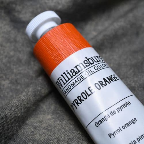 1927 Pyrrole Orange Williamsburg Handmade Oil Colour, 150ml tube