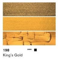 198 King's Gold, PW20 PW6 PR101 PW15. Lascaux Artist Metallics, 45ml tube
