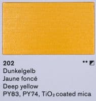 202 Deep Yellow Lascaux Perlacryl, 85ml plastic container