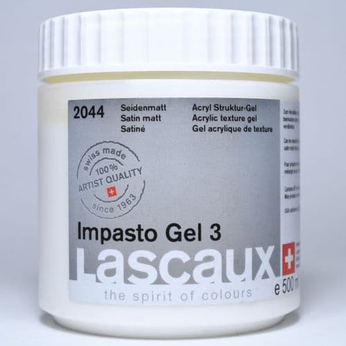 2044 Impasto Gel 3 Satin. Lascaux, 500ml jar