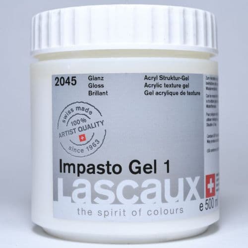 2045 Impasto Gel 1 Gloss. Lascaux, 500ml jar