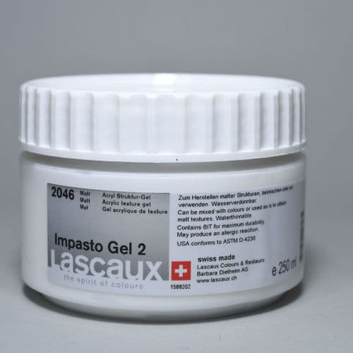 2046 Impasto Gel 2 Matt. Lascaux, 250ml plastic container