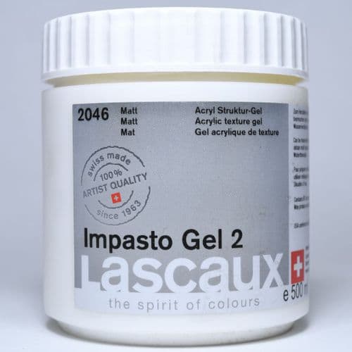 2046 Impasto Gel 2 Matt. Lascaux, 500ml plastic container