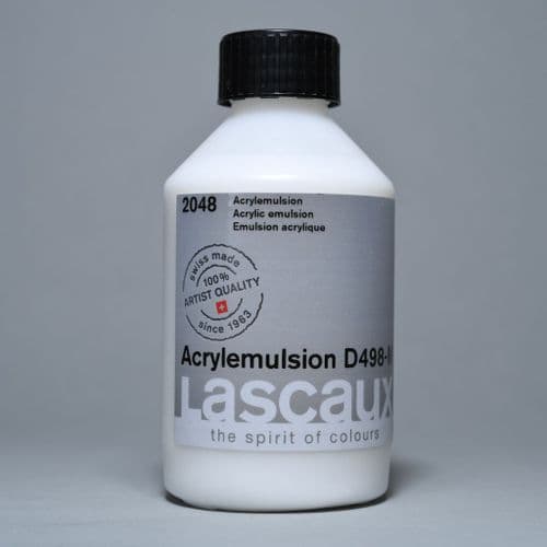 2048 Acrylic Emulsion D498-M. Lascaux, 250ml bottle