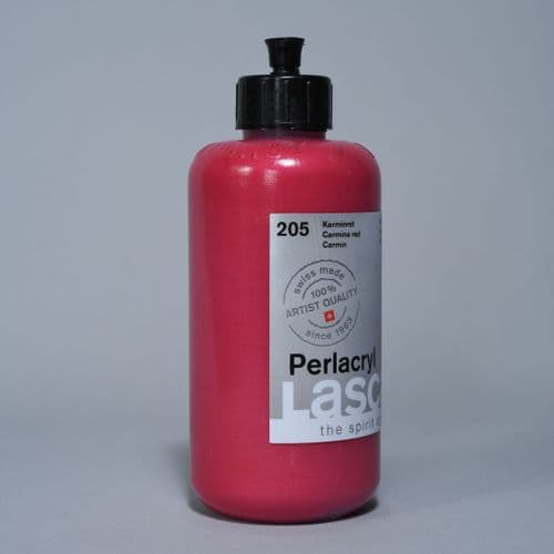 205 Carmine Red Lascaux Perlacryl, 250ml plastic container