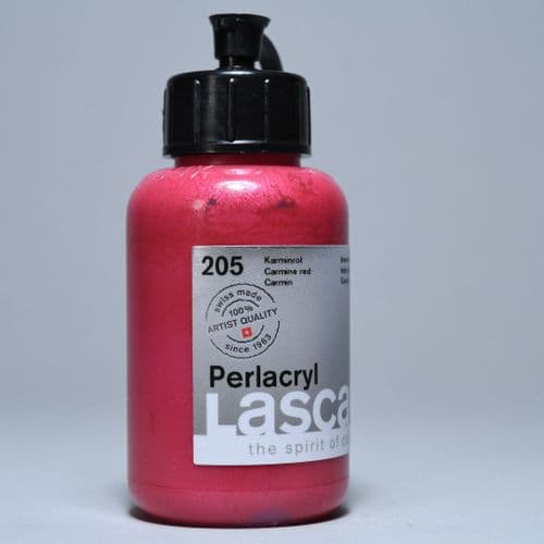 205 Carmine Red Lascaux Perlacryl, 85ml plastic container