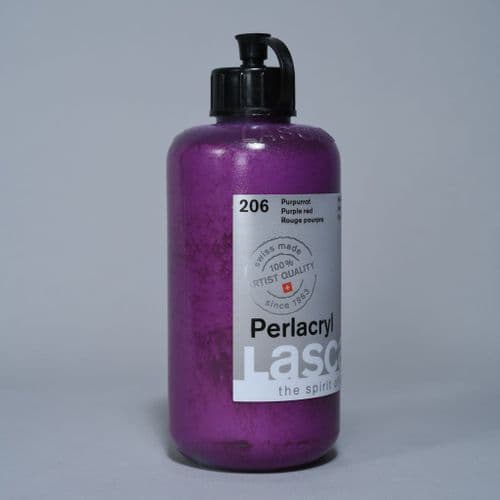 206 Purple Red Lascaux Perlacryl, 250ml plastic container
