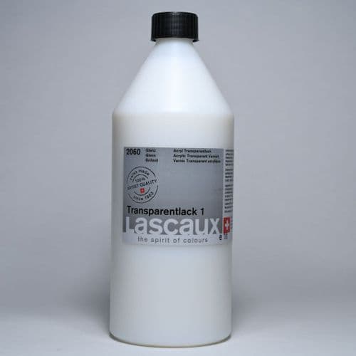 2060 Transparentlack 1 Gloss Varnish. Lascaux, 1 lt plastic container