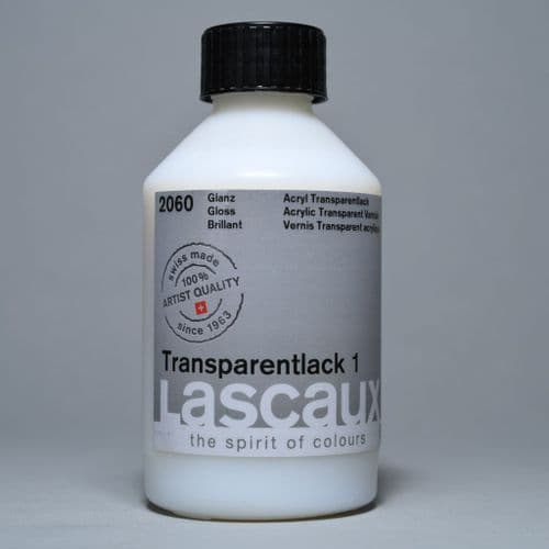 2060 Transparentlack 1 Gloss Varnish. Lascaux, 250ml plastic container
