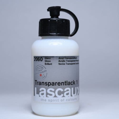 2060 Transparentlack 1 Gloss Varnish. Lascaux, 85ml bottle