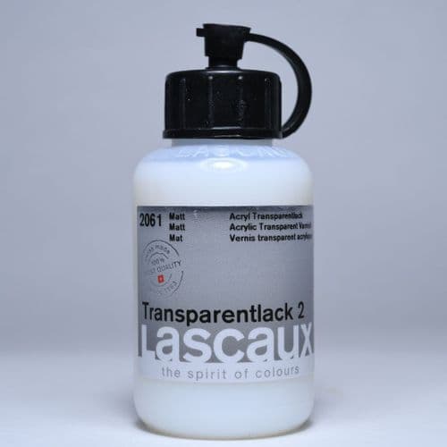 2061 Transparentlack 2 Matt Varnish. Lascaux, 85ml plastic container