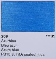 209 Azure Blue Lascaux Perlacryl, 85ml plastic container