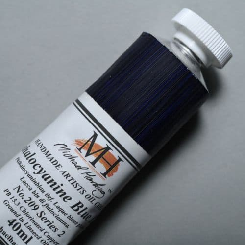 209 Phthalocyanine Blue Lake Michael Harding Oil Colour, 40ml tube. 5% off.