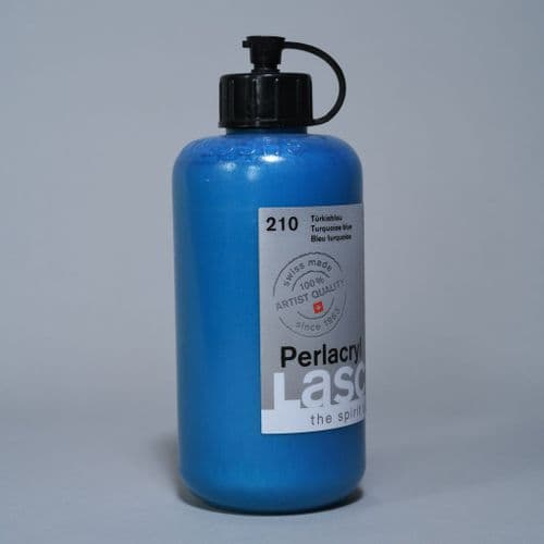 210 Turquoise Blue Lascaux Perlacryl, 250ml plastic container