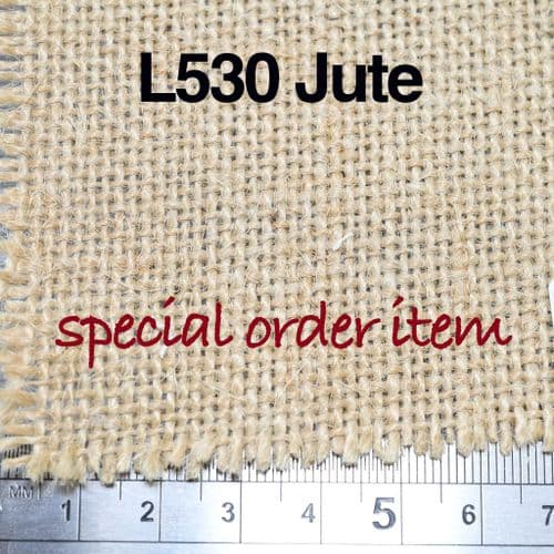 210cm wide, L530 (873140) Jute, thickly woven, heavy weight Unprimed. Price per metre
