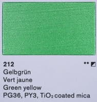 212 Green Yellow Lascaux Perlacryl, 250ml plastic container