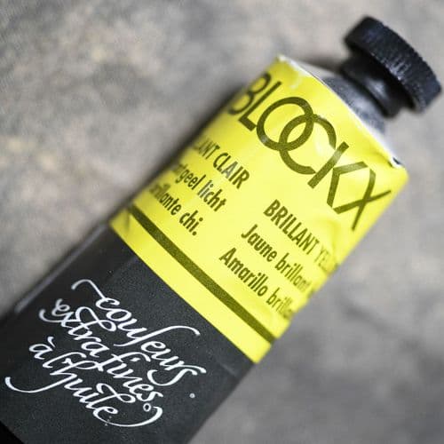 213 Brilliant Yellow Light Blockx Oil Colour, 200ml tube.