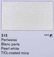 213 Pearl White Lascaux Perlacryl, 250ml plastic container